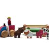 Zieh-Spielset "Bauernhof" mit Anhänger und Tieren aus Holz