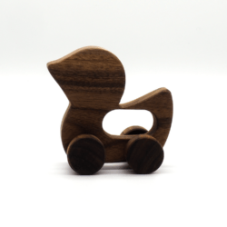 Rollspielzeug ‚Ente‘ aus Akazienholz