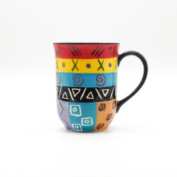 Kaffeebecher „Multicoloured Ethnic“ – Gerade Form