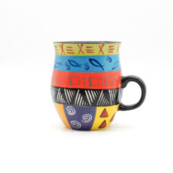 Kaffeebecher „Multicoloured Ethnic“ – Belly-Form
