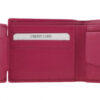 Geldbörse aus Nappaleder, Pink  (11x 9,5 x 1,5 cm) – Bild 3