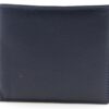 Geldbörse aus Nappaleder, Navy Blue  (11x 9,5 x 1,5 cm)