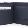 Geldbörse aus Nappaleder, Navy Blue  (11x 9,5 x 1,5 cm) – Bild 2