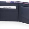 Geldbörse aus Nappaleder, Navy Blue  (11x 9,5 x 1,5 cm) – Bild 3