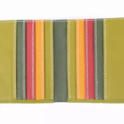 Geldbörse „Luca“ mit RFID-Schutz, grün, Rindsleder  (10 x 10 cm)