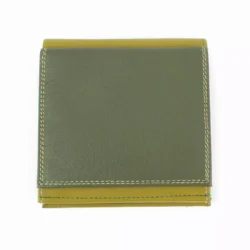 Geldbörse „Luca“ mit RFID-Schutz, grün, Rindsleder  (10 x 10 cm)