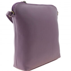 Handtasche aus Leder (21 x 22 x 5) verfügbar in flieder, salbei, navy