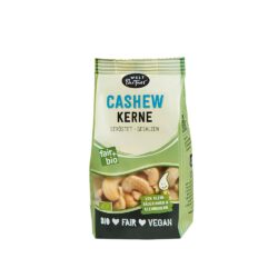 Cashew-Nüsse, gesalzen, geröstet, bio°, 125g
