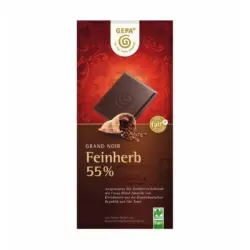 Bio Feinherb Schokolade 55%, 100 g