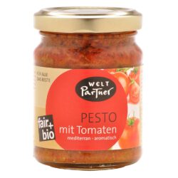 Pesto mit Tomaten, bio°, 110g, vegan – mediterran-aromatisch