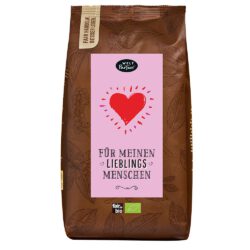 Kaffee „Lieblingsmensch“, bio°, Bohnen, 500g – Arabica-Mischung aus Nicaragua und Äthiopien, ausgewogen und mild
