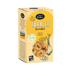 Taralli, bio°, italienisches Salzgebäck mit Zwiebeln, 200g – nach italienischer Rezeptur