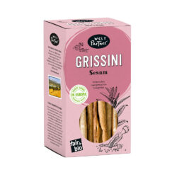 Grissini, bio°, italienisches Salzgebäck mit Sesam, 175g – nach italienischer Rezeptur
